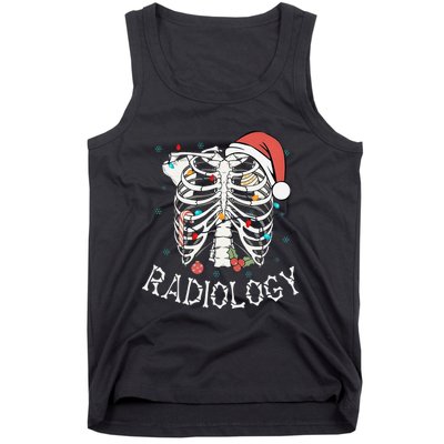 Merry Xraymas Skeleton Rib Cage Radiology Christmas Gifts Tank Top