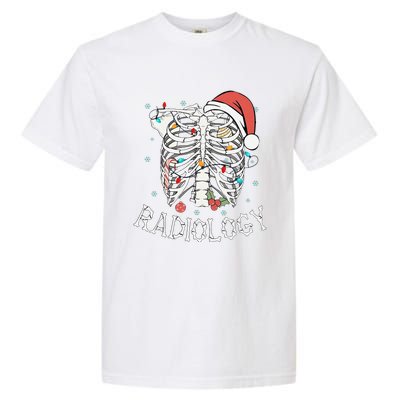 Merry Xraymas Skeleton Rib Cage Radiology Christmas Gifts Garment-Dyed Heavyweight T-Shirt