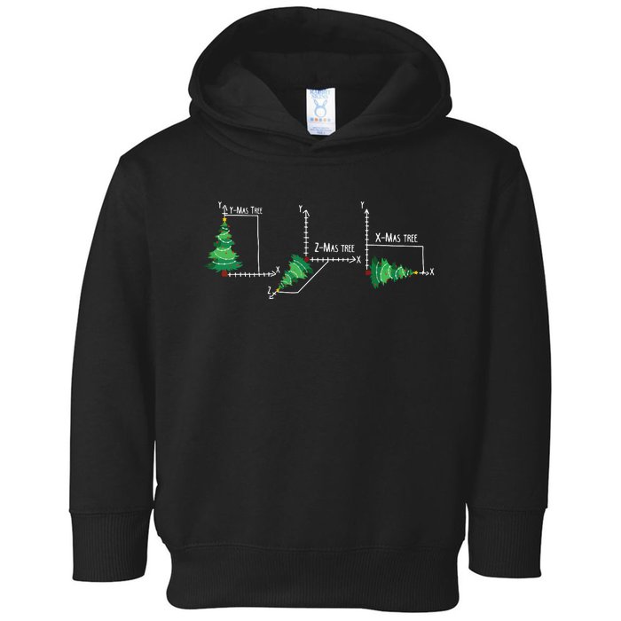 Merry Xmas Tree Math Funny Christmas Math Teacher Toddler Hoodie