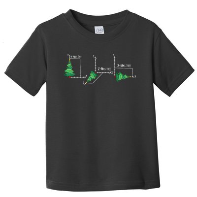 Merry Xmas Tree Math Funny Christmas Math Teacher Toddler T-Shirt