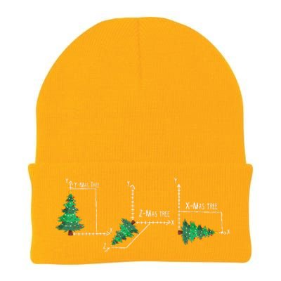 merry xmas tree math christmas  Knit Cap Winter Beanie