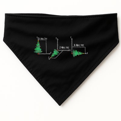 merry xmas tree math christmas  USA-Made Doggie Bandana
