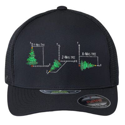 merry xmas tree math christmas  Flexfit Unipanel Trucker Cap