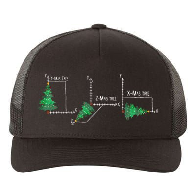 merry xmas tree math christmas  Yupoong Adult 5-Panel Trucker Hat