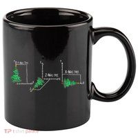 merry xmas tree math christmas  11oz C Handle Ceramic Mug
