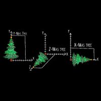 merry xmas tree math christmas  Drawstring Bag