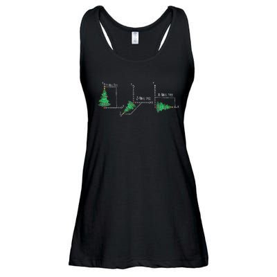 merry xmas tree math christmas  Ladies Essential Flowy Tank