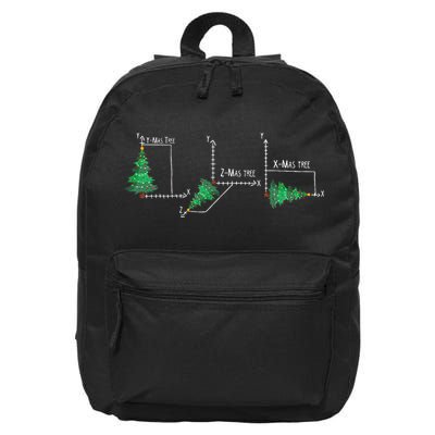 merry xmas tree math christmas  16 in Basic Backpack