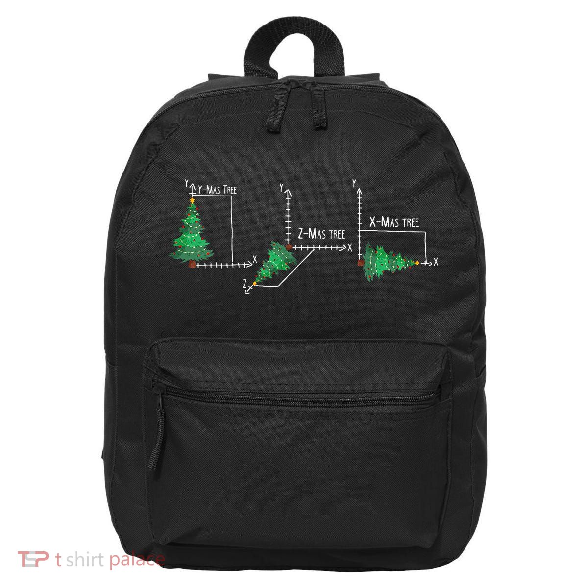 merry xmas tree math christmas  16 in Basic Backpack