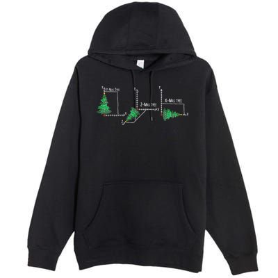 merry xmas tree math christmas  Premium Pullover Hoodie