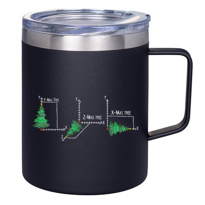 merry xmas tree math christmas  12oz Stainless Steel Coffee Mug