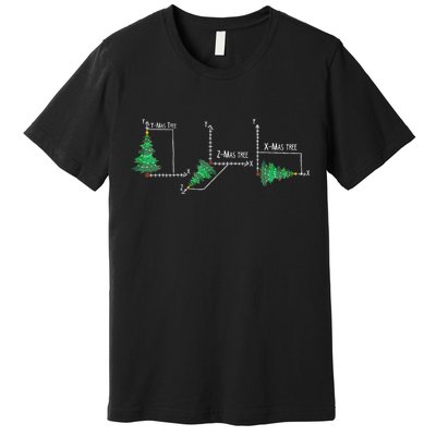 merry xmas tree math christmas  Premium T-Shirt