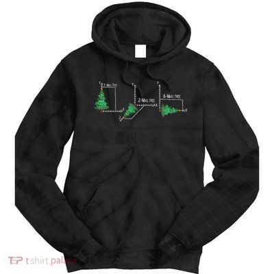 merry xmas tree math christmas  Tie Dye Hoodie