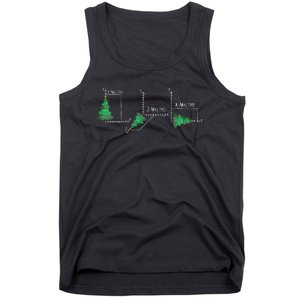 merry xmas tree math christmas  Tank Top