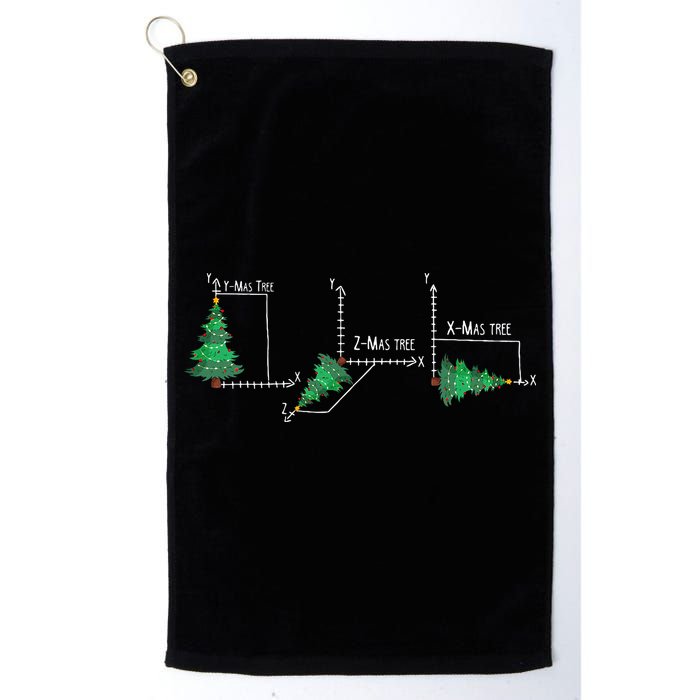 merry xmas tree math christmas  Golf Towel