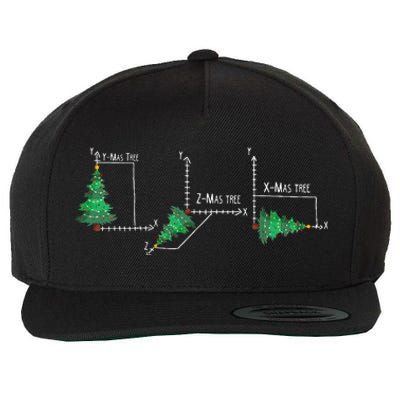 merry xmas tree math christmas  Wool Snapback Cap