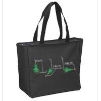 merry xmas tree math christmas  Zip Tote Bag