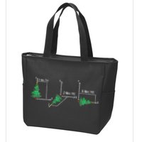 merry xmas tree math christmas  Zip Tote Bag