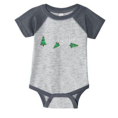 merry xmas tree math christmas  Infant Baby Jersey Bodysuit