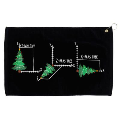 Merry Xmas Tree Math Funny Christmas Math Teacher Grommeted Golf Towel