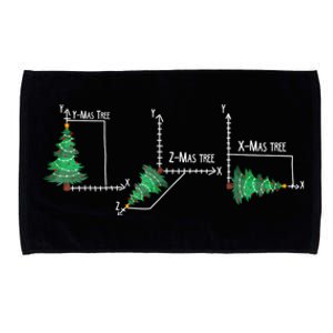 Merry Xmas Tree Math Funny Christmas Math Teacher Microfiber Hand Towel