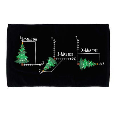 Merry Xmas Tree Math Funny Christmas Math Teacher Microfiber Hand Towel