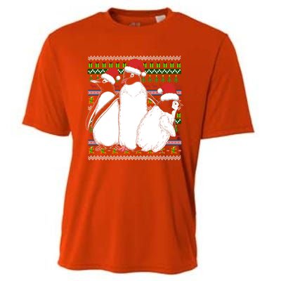 Merry Xmas Ugly Christmas Antarctica Animal Lover Penguin Meaningful Gift Cooling Performance Crew T-Shirt