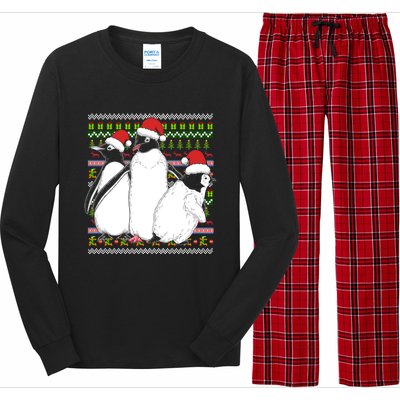 Merry Xmas Ugly Christmas Antarctica Animal Lover Penguin Meaningful Gift Long Sleeve Pajama Set