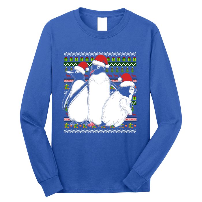 Merry Xmas Ugly Christmas Antarctica Animal Lover Penguin Meaningful Gift Long Sleeve Shirt