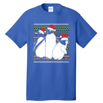 Merry Xmas Ugly Christmas Antarctica Animal Lover Penguin Meaningful Gift Tall T-Shirt