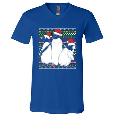 Merry Xmas Ugly Christmas Antarctica Animal Lover Penguin Meaningful Gift V-Neck T-Shirt