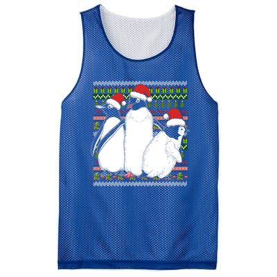 Merry Xmas Ugly Christmas Antarctica Animal Lover Penguin Meaningful Gift Mesh Reversible Basketball Jersey Tank