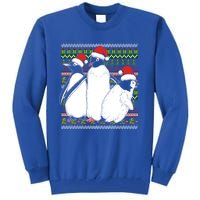 Merry Xmas Ugly Christmas Antarctica Animal Lover Penguin Meaningful Gift Tall Sweatshirt