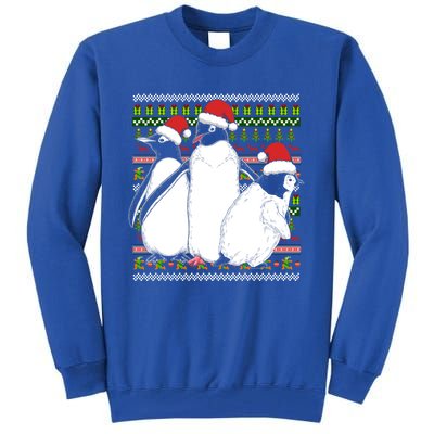 Merry Xmas Ugly Christmas Antarctica Animal Lover Penguin Meaningful Gift Tall Sweatshirt