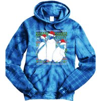 Merry Xmas Ugly Christmas Antarctica Animal Lover Penguin Meaningful Gift Tie Dye Hoodie