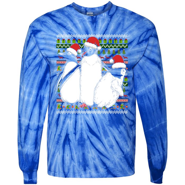 Merry Xmas Ugly Christmas Antarctica Animal Lover Penguin Meaningful Gift Tie-Dye Long Sleeve Shirt