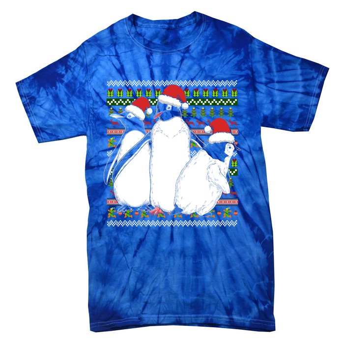 Merry Xmas Ugly Christmas Antarctica Animal Lover Penguin Meaningful Gift Tie-Dye T-Shirt