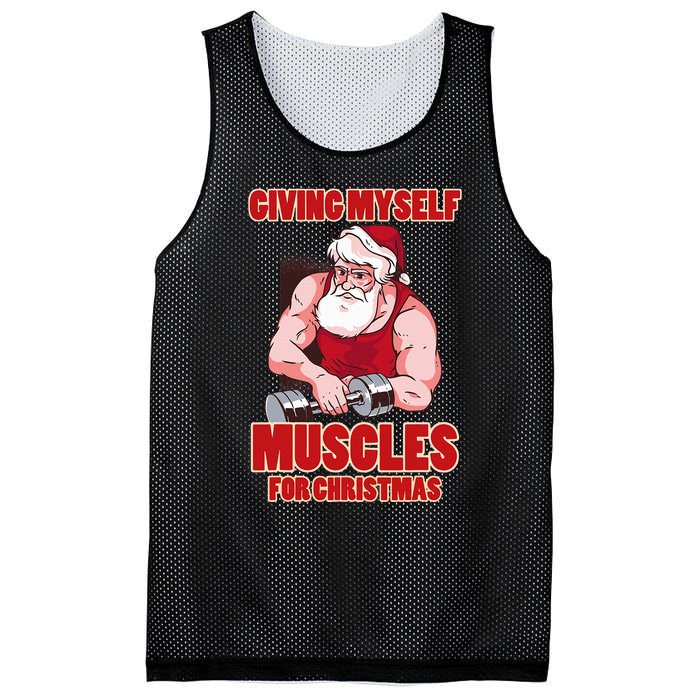 Muscle Xmas Weightlifting Santa Claus Costume Snow Christmas Mesh Reversible Basketball Jersey Tank