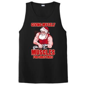 Muscle Xmas Weightlifting Santa Claus Costume Snow Christmas PosiCharge Competitor Tank