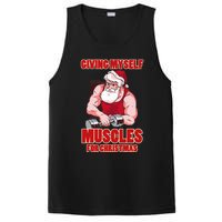 Muscle Xmas Weightlifting Santa Claus Costume Snow Christmas PosiCharge Competitor Tank