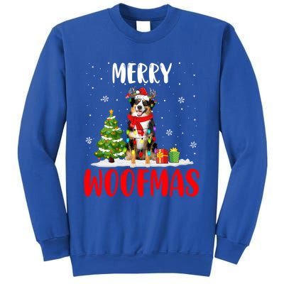 Merry Xmas Woofmas Santa Reindeer Australian Shepherd Dog Great Gift Sweatshirt