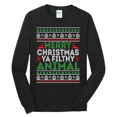 Merry Xmas ya-filthy animal funny christmas pajama Tall Long Sleeve T-Shirt