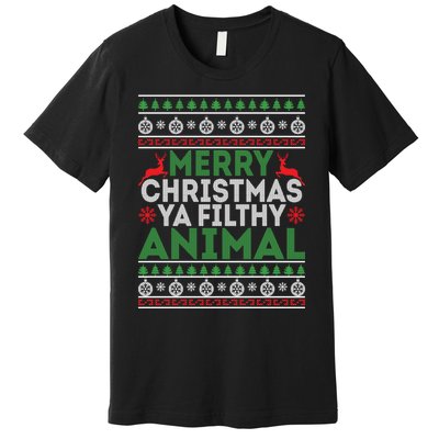 Merry Xmas ya-filthy animal funny christmas pajama Premium T-Shirt