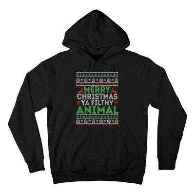 Merry Xmas Yafilthy Animal Funny Christmas Pajama Hoodie