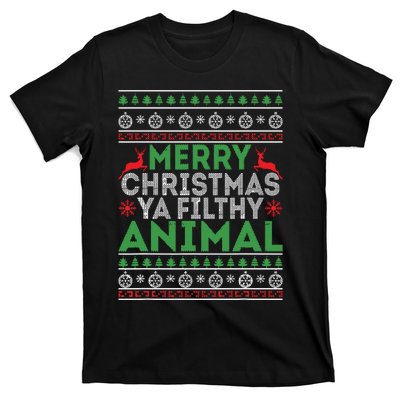 Merry Xmas Yafilthy Animal Funny Christmas Pajama T-Shirt