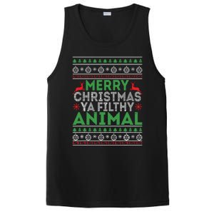 Merry Xmas Yafilthy Animal Funny Christmas Pajama PosiCharge Competitor Tank