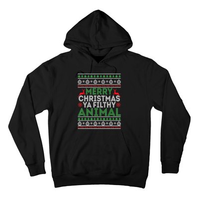 Merry Xmas ya-filthy animal funny christmas pajama Hoodie