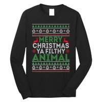 Merry Xmas ya-filthy animal funny christmas pajama Long Sleeve Shirt