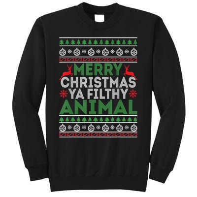 Merry Xmas ya-filthy animal funny christmas pajama Sweatshirt