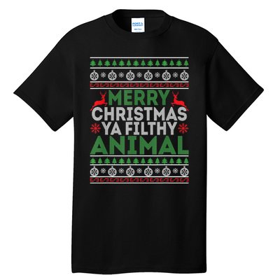 Merry Xmas ya-filthy animal funny christmas pajama Tall T-Shirt